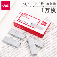 Kim ghim Deli 0012 loại phổ thông 24/6, kim ghim số 12, đồ dùng văn phòng nhỏ