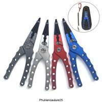 Kìm gỡ lưỡi chất liệu hợp kim nguyên khối Phukiencaulre25 kìm gỡ cá có túi đựng và dây bảo vệ cao cấp