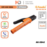 Kìm hàn điện, kìm kẹp mát (mass), kìm  hàn que, kìm hàn hồ quang giá rẻ cán chịu nhiệt 500A kiểu Nhật  Asaki
