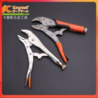 Kìm (Kềm) Bấm Chết kapusi nhật bản loại 10inch mỏ cong giữ, kẹp, vặn ốc vít có vỉ hàng nhập