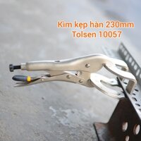 Kìm, kềm kẹp hỗ trợ thợ hàn 230mm TOLSEN 10057 làm bằng thép CrV chống gỉ sét, độ bền cao