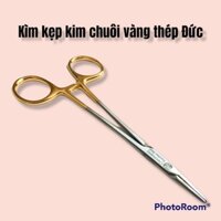 Kìm kẹp kim chuôi vàng thép Đức