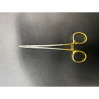 Kìm kẹp kim không răng chuôi vàng 14cm