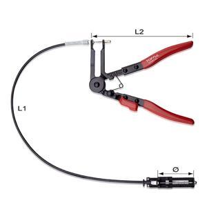 Kìm kẹp ống Toptul JDAM0163