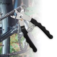 Kìm liên kết xích xe đạp POKINGE, Kẹp nút xích xe đạp màu đen bằng kim loại, Dụng cụ sửa chữa Tay cầm chống trượt Loại bỏ nhanh Cài đặt Bộ tách xích xe đạp cho xe đạp