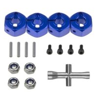 Kim Loại 12 Mm Lục Giác Bánh Xe Hub Adapter M4 Mặt bích Khóa Đai Ốc Cờ Lê Chữ Thập Cho Trxs 1 / 10 Slash 4X4 VXL 2WD Rustler RC Xe