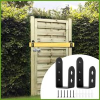 Kim Loại Chữ U Giá Đỡ 2X Di Động Khóa Cửa Chân Đế Cửa An Ninh Thanh Cửa 2x4 Gỗ Gắn Chân Đế Securit greiwe2vn