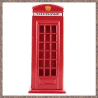 Kim Loại Đỏ Anh Tiếng Anh London Gian Hàng Điện Thoại Ngân Hàng Đồng Xu Tiết Kiệm Nồi Heo Đất Đỏ Điện Thoại Gian Hàng Hộp 140X60X60Mm