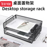 Kim Loại Lưới Sắt Để Bàn Kệ Tập Tin Giá Để Đồ Hộp Sắp Xếp Kệ Sách Giá Để Bàn Để Bàn Kệ Để Bàn