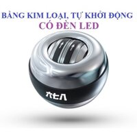 (KIM LOẠI, NẶNG 360g) Bóng tập lực cổ tay Power Ball, có đèn và tự khởi động cao cấp - chuyên nghiệp