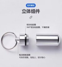 Kim Loại Ngoài Trời Kín Hộp Thuốc Tăm Hộp Đựng Kích Thước Lưu Trữ Chống Thấm Nước Cơ Thể Sơ Cứu Hộp Đựng Thuốc Bông Swag Tai Thìa Nhôm