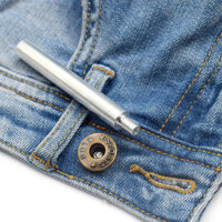 Kim Loại Rỗng Quần Jean Nút Hình Chữ I Lắc Đầu Khóa Dụng Cụ Lắp Đặt Tay DIY Dụng Cụ Gõ Tay Đấm