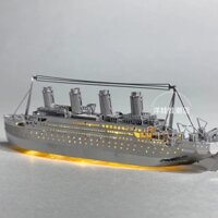 Kim Loại Tàu Titanic Ba Chiều Xếp Hình Kim Loại DIY Handmade Xây Dựng Giáo Dục Người Lớn Lắp Ráp Mô Hình Trang Trí.2.28
