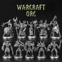 Kim Loại Trắng Đồng Warcraft Người Lính Mô Hình Micro Khắc Hình Trò Chơi Bàn Cờ Mảnh Trận Đồ Trang Trí