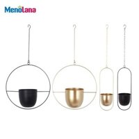 Kim Loại Treo Chậu Cây Mini Trang Trí Sân Vườn Ban Công Sân Trước Hiên Nhà