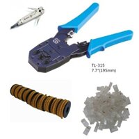 Kìm mạng Talon TL-315, Tool Krone, Hộp 100 RJ45, Vòng đánh số dây mạng