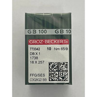 Kim máy 1 kim  DBx1 Đức (Groz-Beckert) Hộp 100 cây (독일제 그로즈베커 본봉 바늘)