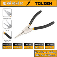 Kìm Mở Phe, Kìm Phanh Thẳng Mở Ra 7"180mm 10087 Tolsen thép cao cấp dùng để cắt kẹp giữ các linh kiện điện tử