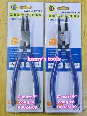 Kìm mở phe trong mũi cong C-Mart B0025-9