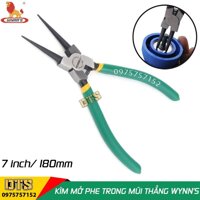 Kìm mở phe trong mũi thẳng công nghiệp WYNNS 7 inch 180mm, kìm phanh thép Carbon cao cấp kềm mở phe mũi thẳng mở trong