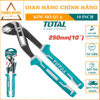 Kìm mỏ quạ 10" Total chuyên dụng trong lĩnh vực cơ khí, được thiết kế để giúp người sử dụng kẹp chặt và tháo nhanh