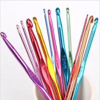 Kim Móc Len Bộ 12 Cây Bằng Hợp Kim Nhôm Ladyco Màu Với Nhiều Kích Thước Khác Nhau Từ 2-8mm