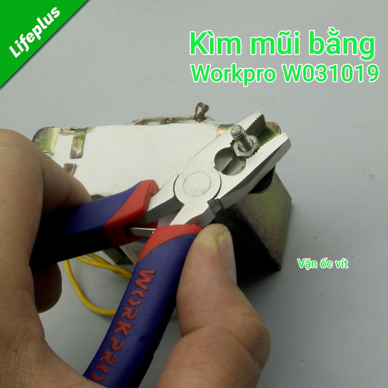 Kìm mũi bằng mini Workpro W031019