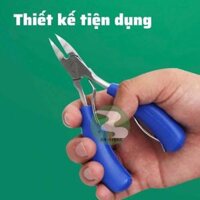 Kìm nhặt da cắt móng tay chân - Màu Xanh