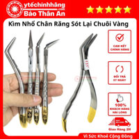 Kìm Nhổ Chân Răng Sót Lại Chuôi Vàng 45 độ