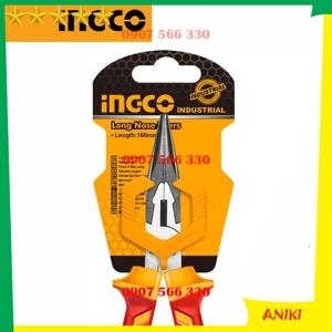 Kìm nhọn cách điện cao cấp Ingco HILNP28168