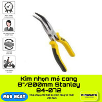 Kìm nhọn mỏ cong 8"/200mm Stanley 84-072