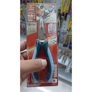 Kìm nhọn mũi cong tác động mạnh 150mm Tsunoda PW-222DG