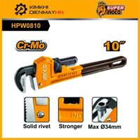 Kìm nước,kìm cá sấu mỏ lết răng 10 inch INGCO HPW0810
