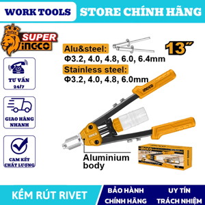 Kìm rút đinh rivet Ingco HR131