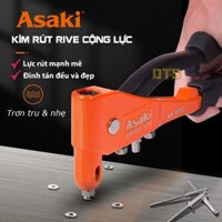 Kìm rút đinh tán cộng lực hãng Asaki JAPAN AK-6803 10.5" - Kềm rút rive đinh rút nhôm inox tay cầm dài bấm rive đinh tán
