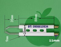 KIM SỨ HAI CÀNG BẾP LÒ NUÓNG 88MM   -  Mã sản phẩm: SP000327