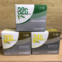 Kim SungShim Hàn Quốc 30G/32G/34G size 4mm - 13mm dùng cho tiêm meso,PRP, căng bóng da, mọc tóc