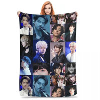 Kim Taehyung Chăn Lông Cừu Ấm Sofa Ném Chăn Cho Ghế Chăn Ga Gối Văn Phòng Ném Khăn Trải Giường Chăn