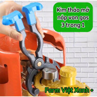 Kìm Tháo Mở Nắp Van Bình Gas 3 Trong 1 Làm Từ Hợp Kim Nhôm, Thay Ga, Mở Van Ga, Mở Tháo Các Loại Nắp