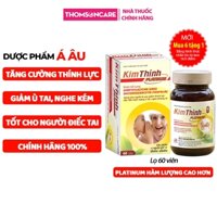 Kim thính Platinum Hàm lượng cao lọ 60v hiệu quả tốt hơn, giảm ù tai, tăng thính lực