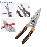 Kìm thoát y dây 10 trong 1 FOUNDTWO, Dụng cụ kéo dây có thể điều chỉnh cắt nhanh, Dụng cụ cắt cáp đa chức năng Tay cầm tiện dụng Khuỷu tay Tước Kìm uốn hộ gia đình