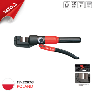 Kìm thủy lực cắt sắt tròn 4-12mm Yato YT-22870