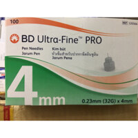 kim tiêm insulin BD Micro fine pen needles 5mm 0.25mm (31G) x 5mm (đầu kim chích tiểu đường phù hợp với tất cả các bút)