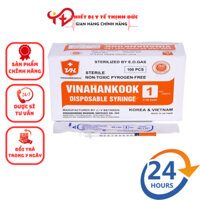 Kim Tiêm Tiểu Đường Insulin, Bơm Tiêm Thẩm Mỹ Spa 1ml U100 VINAHANKOOK - Hộp 100 Cái