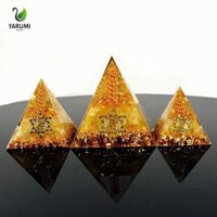 Kim tự tháp năng lượng ALISON, Công cụ thiền máy tạo năng lượng Trang trí kim tự tháp, Đồ trang trí kim tự tháp sống động Reiki 5 / 6 / 8CM Trang trí nội thất