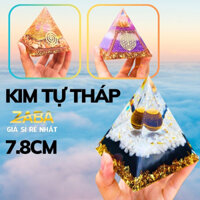 Kim Tự Tháp Orgonite Năng Lượng Thiền Định Phong Thủy loại 7.8cm Zaba