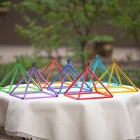 Kim tự tháp pha lê nhiều màu - Colored Crystal Singing Pyramid - Thiền âm thanh