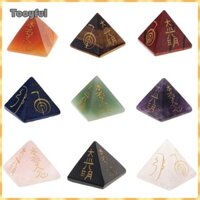 Kim tự tháp Reiki Pha lê chữa bệnh Đá năng lượng để cân bằng Luân xa Quà tặng trị liệu thiền