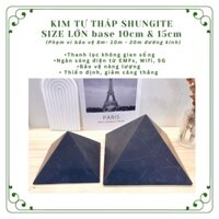 Kim tự tháp Shungite The Gem by Jen Ngăn bức xạ điện từ 5G, đá thanh tẩy trong phong thủy, tarot, reiki,thiền