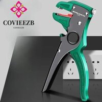 Kìm tuốt dây COVIEEZB, Điều chỉnh độ dài phạm vi 0,2 đến 4mm Dụng cụ tháo dây tự động, Thiết bị đầu cuối Uốn dây nhanh Tay cầm tiện dụng Kìm điện Sửa chữa